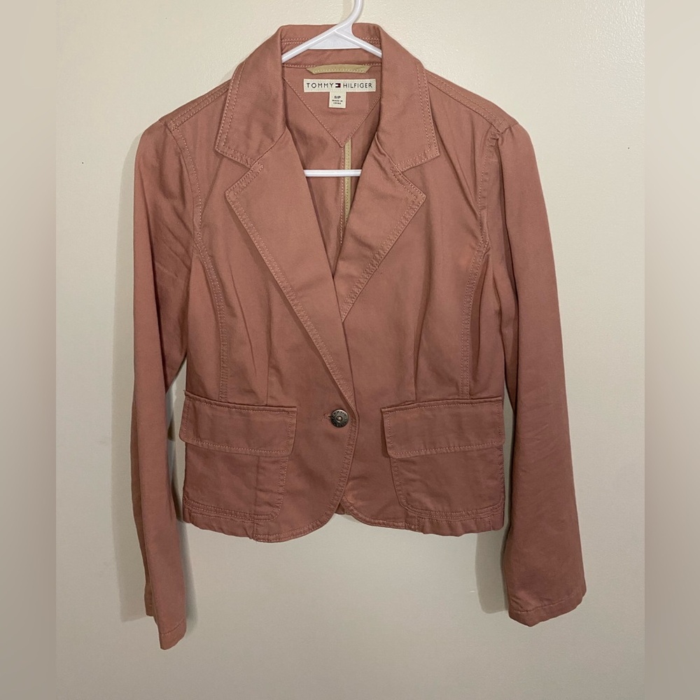 Tommy Hilfiger Blazer S/P NWOT Mauve w Silver Buttons New Condition